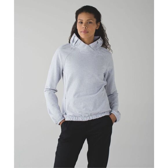 Lululemon After All Pullover Cozy Sweatshirt Grey Size 8 - Picture 1 of 9